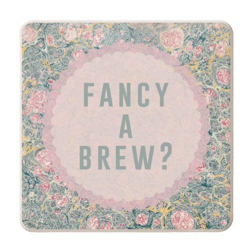 Fancy A Brew? - personalised beer coaster by The 13 Prints