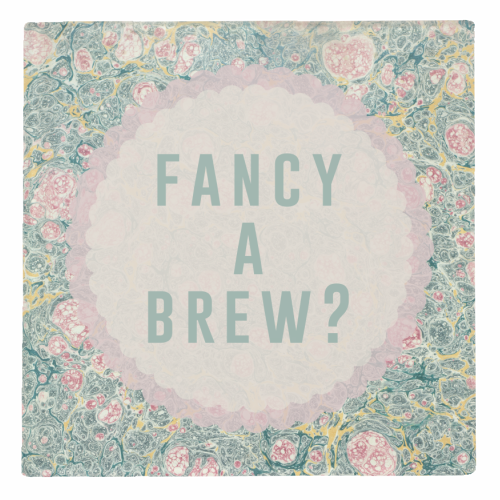 Fancy A Brew? - personalised beer coaster by The 13 Prints