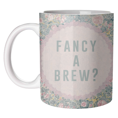 Fancy A Brew? - unique mug by The 13 Prints