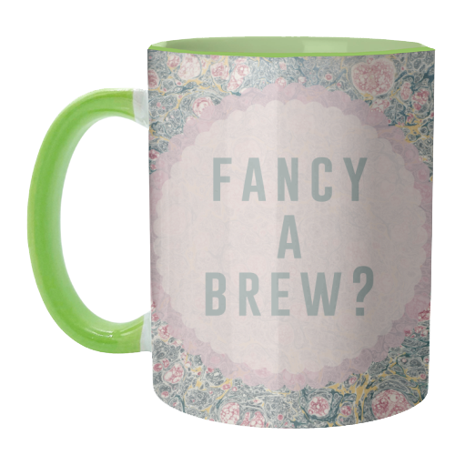 Fancy A Brew? - unique mug by The 13 Prints