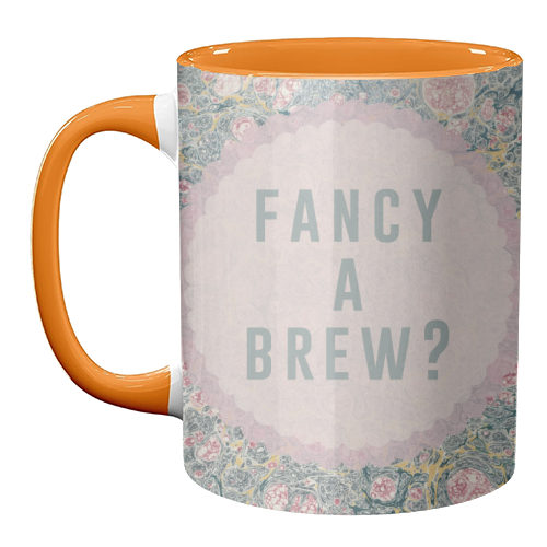 Fancy A Brew? - unique mug by The 13 Prints
