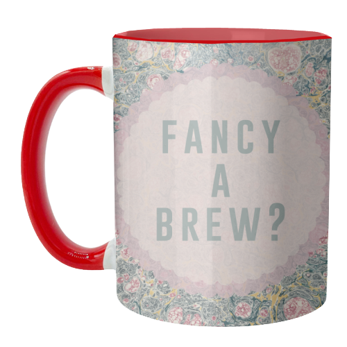 Fancy A Brew? - unique mug by The 13 Prints