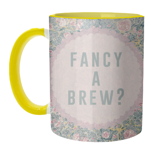 Fancy A Brew? - unique mug by The 13 Prints