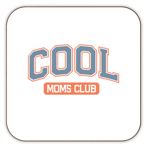 Cool Moms Club Funny Mum Life - personalised beer coaster by Sundiva Designs