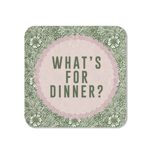 What's For Dinner? Green/Pink - Magnet by The 13 Prints