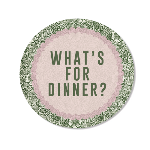 What's For Dinner? Green/Pink - Magnet by The 13 Prints