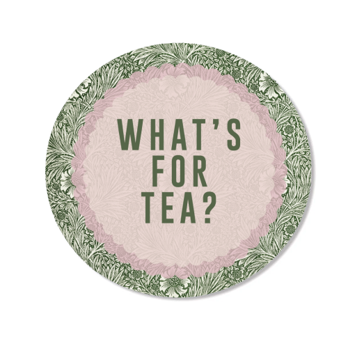 What's For Tea? Green/Pink Kitchen - Magnet by The 13 Prints