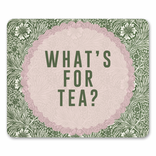 What's For Tea? Green/Pink Kitchen - mouse mat by The 13 Prints