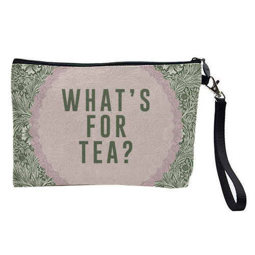 What's For Tea? Green/Pink Kitchen - pretty makeup bag by The 13 Prints