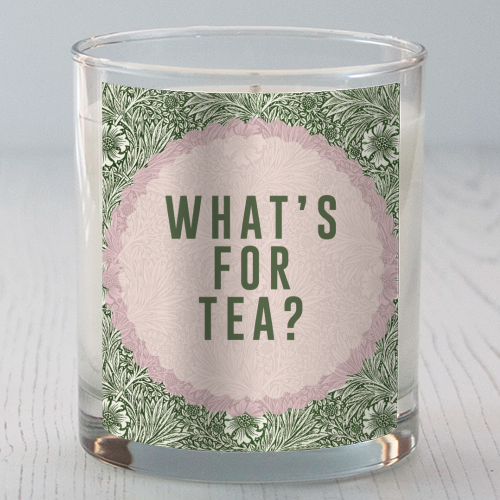 What's For Tea? Green/Pink Kitchen - scented candle by The 13 Prints