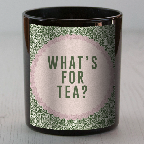 What's For Tea? Green/Pink Kitchen - scented candle by The 13 Prints