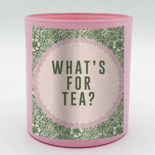 What's For Tea? Green/Pink Kitchen - scented candle by The 13 Prints