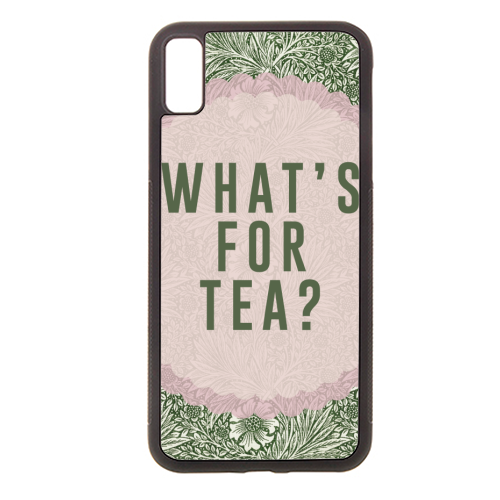 What's For Tea? Green/Pink Kitchen - stylish phone case by The 13 Prints