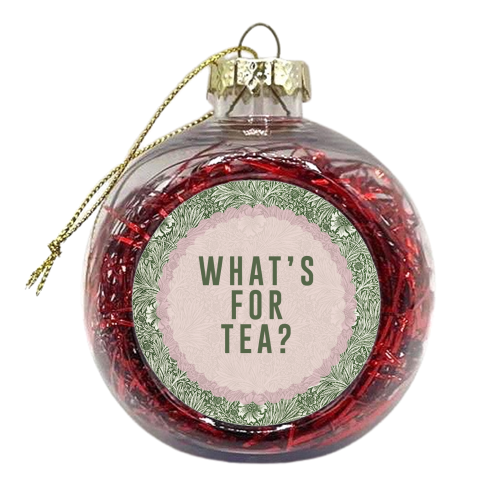 What's For Tea? Green/Pink Kitchen - xmas bauble by The 13 Prints