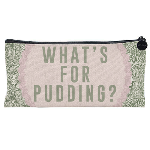 What's For Pudding? - flat pencil case by The 13 Prints