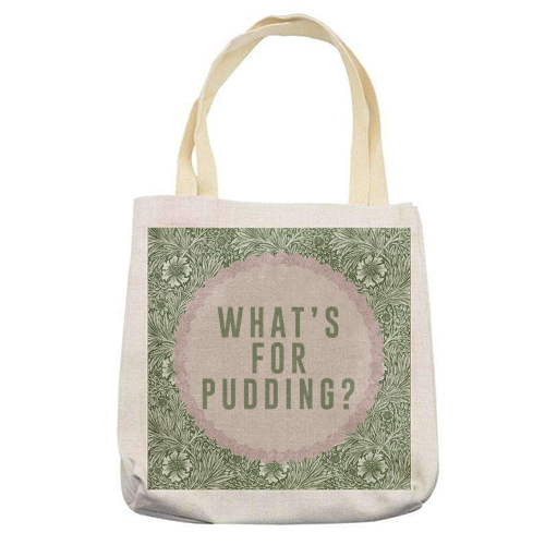 What's For Pudding? - printed canvas tote bag by The 13 Prints