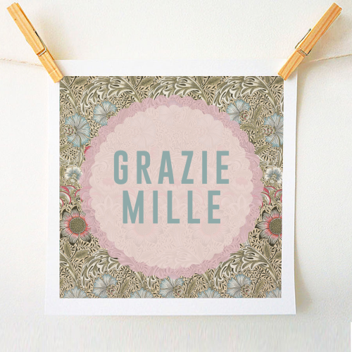 Grazie Mille - A1 - A4 art print by The 13 Prints