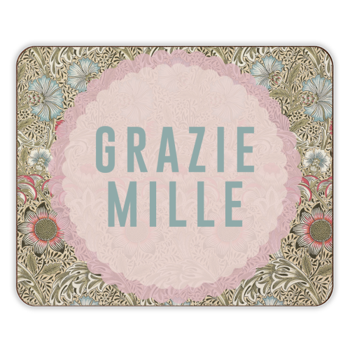 Grazie Mille - designer placemat by The 13 Prints