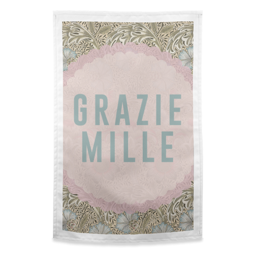 Grazie Mille - funny tea towel by The 13 Prints
