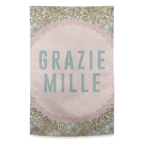 Grazie Mille - funny tea towel by The 13 Prints