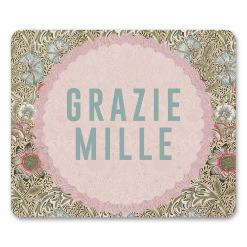 Grazie Mille - mouse mat by The 13 Prints