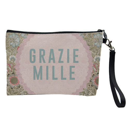 Grazie Mille - pretty makeup bag by The 13 Prints