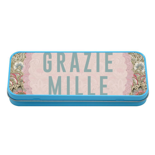 Grazie Mille - tin pencil case by The 13 Prints