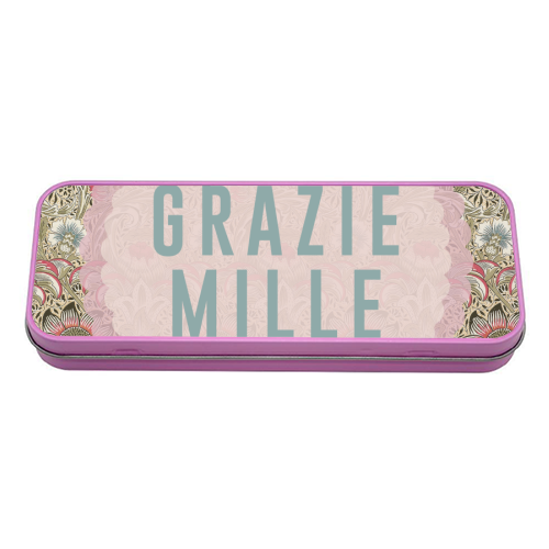 Grazie Mille - tin pencil case by The 13 Prints