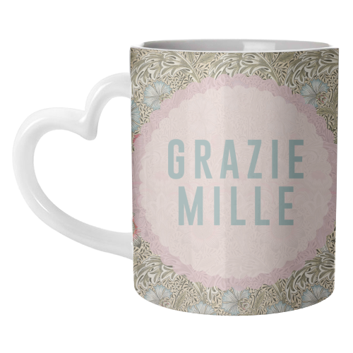 Grazie Mille - unique mug by The 13 Prints