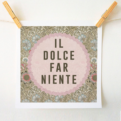 Il Dolce Far Niente - A1 - A4 art print by The 13 Prints