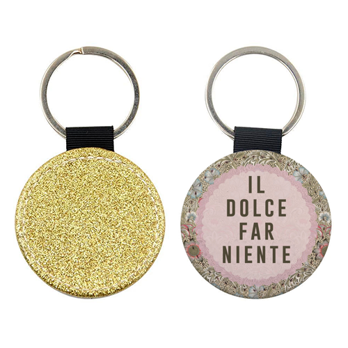 Il Dolce Far Niente - keyring by The 13 Prints