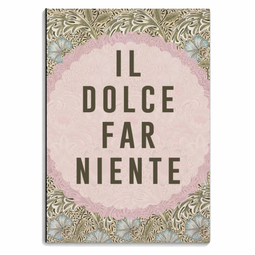 Il Dolce Far Niente - personalised A4, A5, A6 notebook by The 13 Prints