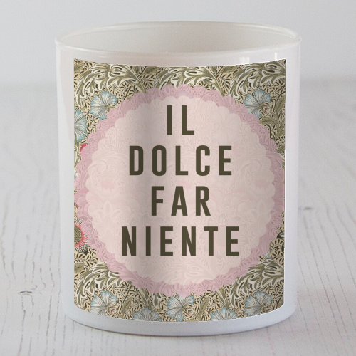 Il Dolce Far Niente - scented candle by The 13 Prints