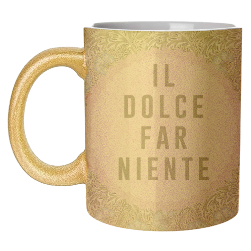 Il Dolce Far Niente - unique mug by The 13 Prints