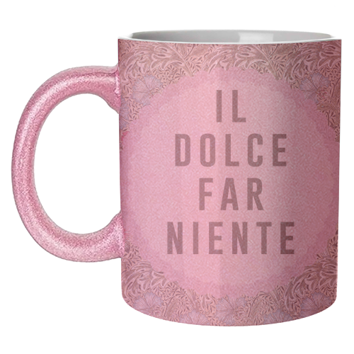 Il Dolce Far Niente - unique mug by The 13 Prints