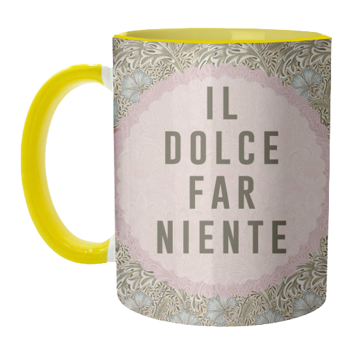 Il Dolce Far Niente - unique mug by The 13 Prints