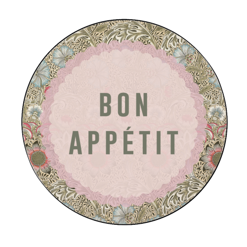 Bon Appetit - Circle Sticker by The 13 Prints