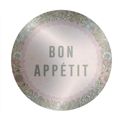 Bon Appetit - Circle Sticker by The 13 Prints