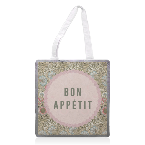 Bon Appetit - printed canvas tote bag by The 13 Prints