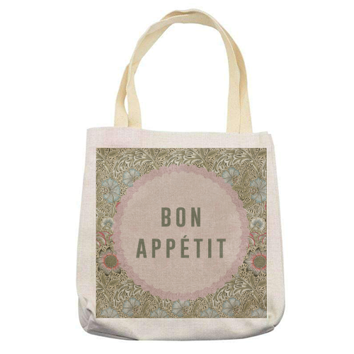Bon Appetit - printed canvas tote bag by The 13 Prints