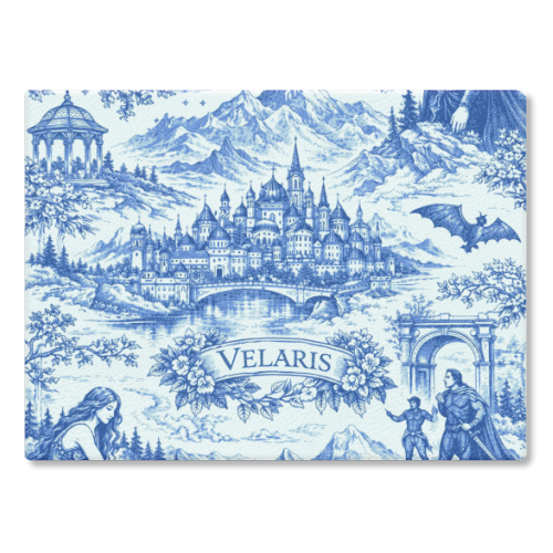 Velaris - glass chopping board by Lilly Rose