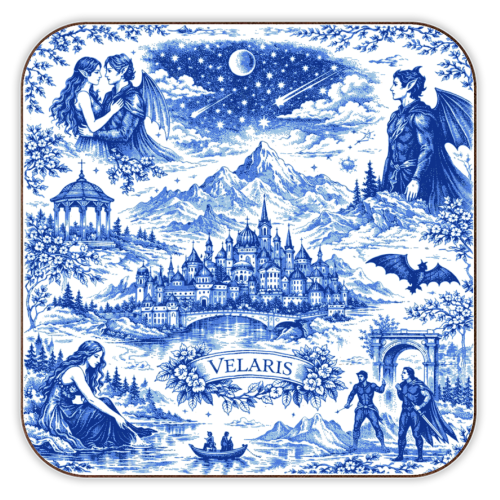 Velaris - personalised beer coaster by Lilly Rose