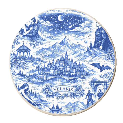 Velaris - personalised beer coaster by Lilly Rose