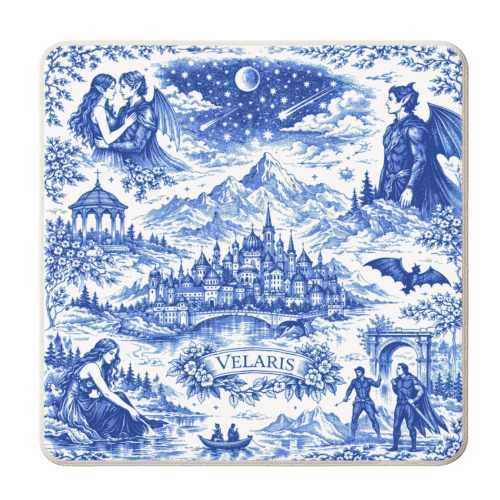 Velaris - personalised beer coaster by Lilly Rose