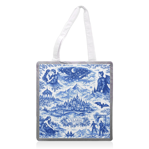Velaris - printed canvas tote bag by Lilly Rose