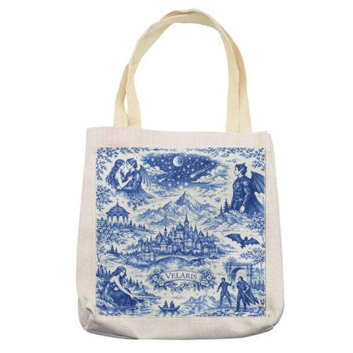 Velaris - printed canvas tote bag by Lilly Rose