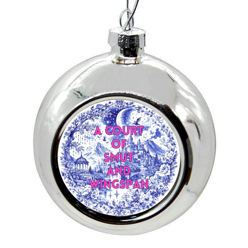 A Court of Smut and Wingspan - colourful christmas bauble by Lilly Rose