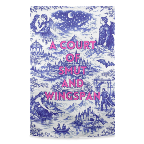 A Court of Smut and Wingspan - funny tea towel by Lilly Rose