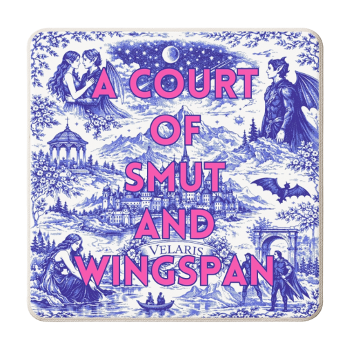 A Court of Smut and Wingspan - personalised beer coaster by Lilly Rose