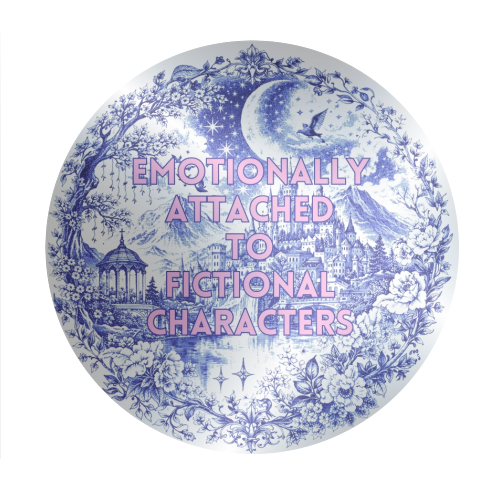 Emotionally Attached to Fictional Characters - Circle Sticker by Lilly Rose